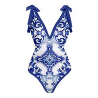Women's Sexy Printing Backless One Piece main image 2