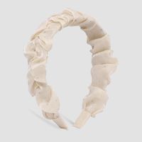 Simple Style Solid Color Artificial Gemstones Cloth Pleated Hair Band 1 Piece sku image 18