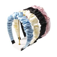 Einfacher Stil Einfarbig Künstliche Edelsteine Tuch Falten Haarband 1 Stück main image 4