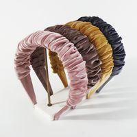 Einfacher Stil Einfarbig Künstliche Edelsteine Tuch Falten Haarband 1 Stück main image 5