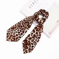Frau Einfacher Stil Leopard Tuch Haargummi sku image 6