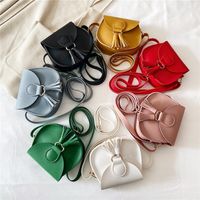 Women's Mini Pu Leather Solid Color Fashion Round Magnetic Buckle Crossbody Bag main image 1
