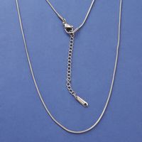 Fashion Solid Color Stainless Steel Plating Necklace sku image 1