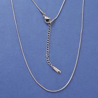 Fashion Solid Color Stainless Steel Plating Necklace sku image 3