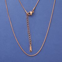 Fashion Solid Color Stainless Steel Plating Necklace sku image 5