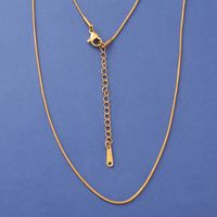 Fashion Solid Color Stainless Steel Plating Necklace sku image 4