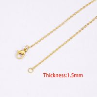 Simple Style Solid Color Titanium Steel Necklace main image 5