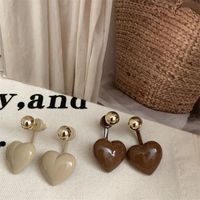 1 Pair Fashion Heart Shape Alloy Women's Drop Earrings main image 1