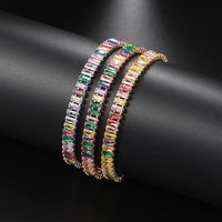 Mode Geometrisch Kupfer Inlay Zirkon Armbänder 1 Stück sku image 11