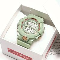 Fashion Round Buckle Electronic Women's Watches main image 3
