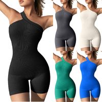 Women's Casual Sports Fashion Solid Color Shorts Rompers main image 2