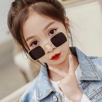 Retro Square Uv Protection Square Full Frame Kids Sunglasses main image 5