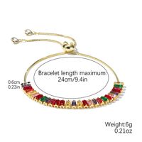 Mode Teufels Auge Quadrat Kupfer Eingelegter Zirkon Armbänder 1 Stück sku image 9