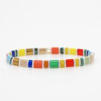 Bohemian Color Block Beaded Irregular Women's Bracelets 1 Piece sku image 10