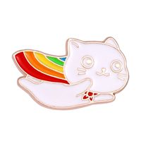 Fashion Rabbit Fox Frog Alloy Stoving Varnish Unisex Brooches sku image 1