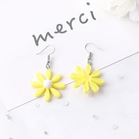 Sweet Flower Alloy Resin Women's Drop Earrings 1 Pair main image 5