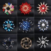 Estilo Coreano Flor Aleación Enchapado Diamantes De Imitación Mujeres Broches main image 3