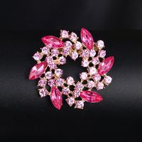 Korean Style Flower Alloy Plating Rhinestones Women's Brooches sku image 15