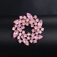 Estilo Coreano Flor Aleación Enchapado Diamantes De Imitación Mujeres Broches sku image 12