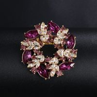 Estilo Coreano Flor Aleación Enchapado Diamantes De Imitación Mujeres Broches sku image 25