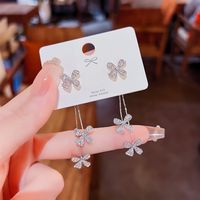 1 Paar Mode Geometrisch Schmetterling Bogenknoten Imitationsperle Legierung Strass Ohrringe sku image 240