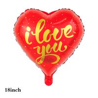 Valentine's Day Heart Shape Aluminum Film Date Balloons sku image 6