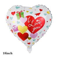 Valentine's Day Heart Shape Aluminum Film Date Balloons sku image 8