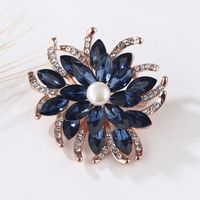 Fashion Flamingo Butterfly Shell Alloy Inlay Artificial Diamond Women's Brooches sku image 31