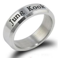 Mode Brief Titan Stahl Inlay Künstliche Edelsteine Ringe 1 Stück main image 3