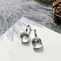 1 Pair Vacation Square Plating Inlay Copper Artificial Crystal Earrings sku image 3