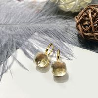 Sweet Solid Color Copper Plating Inlay Zircon Ear Hook 1 Pair sku image 3