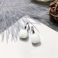 1 Paire Vacances Carré Placage Incruster Le Cuivre Cristal Artificiel Des Boucles D'oreilles sku image 1