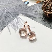 1 Pair Vacation Square Plating Inlay Copper Artificial Crystal Earrings sku image 46