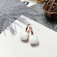 1 Pair Vacation Square Plating Inlay Copper Artificial Crystal Earrings sku image 121