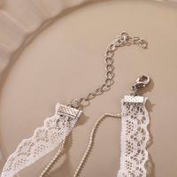 1 Piece Fashion Lace Cloth Handmade Artificial Pearls Women's Necklace main image 5