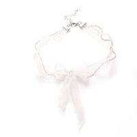 1 Pièce Mode Dentelle Chiffon Fait Main Perles Artificielles Femmes Collier sku image 1