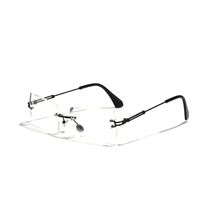 Retro Diamond Trim Transparent Glasses sku image 8