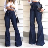 Women's Daily Casual Solid Color Full Length Zipper Washed Jeans main image 5