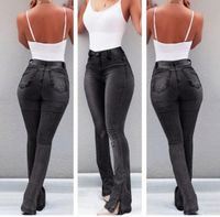 Women's Daily Fashion Solid Color Full Length Washed Jeans main image 3