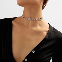 1 Pieza Moda Geométrico Cadena De Garras Embutido Diamantes De Imitación Mujeres Collar main image 4