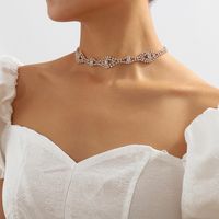 1 Pieza Moda Geométrico Cadena De Garras Embutido Diamantes De Imitación Mujeres Collar main image 5