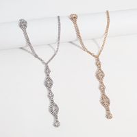 1 Piece Fashion Geometric Claw Chain Inlay Rhinestones Women's Necklace main image 6