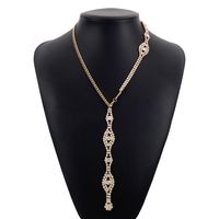 1 Piece Fashion Geometric Claw Chain Inlay Rhinestones Women's Necklace sku image 1