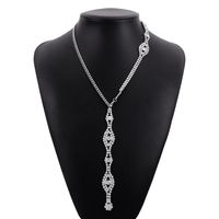 1 Piece Fashion Geometric Claw Chain Inlay Rhinestones Women's Necklace sku image 2
