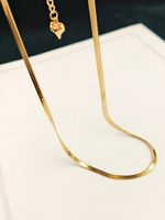 Einfacher Stil Geometrisch Titan Stahl Überzug Halskette 1 Stück main image 1