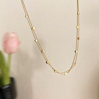 Einfacher Stil Geometrisch Titan Stahl Überzug Halskette 1 Stück sku image 1