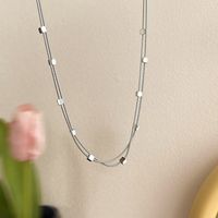 Einfacher Stil Geometrisch Titan Stahl Überzug Halskette 1 Stück sku image 2
