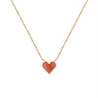 Sweet Heart Shape Titanium Steel Plating Pendant Necklace 1 Piece main image 4