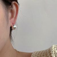 1 Pair Fashion Geometric Solid Color Metal Plating Women's Ear Studs main image 5