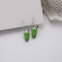 1 Pair Simple Style Cup Plastic Resin Women's Drop Earrings sku image 4